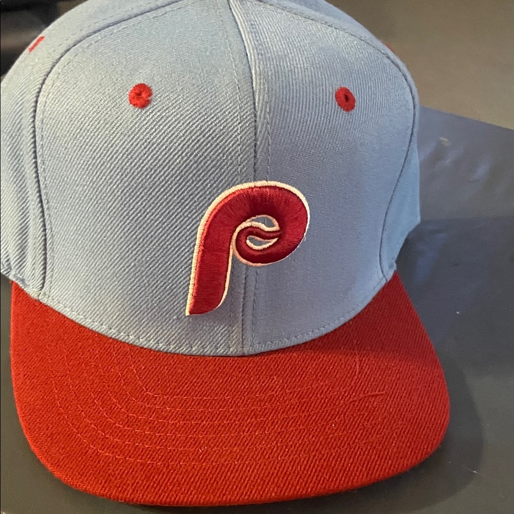 Blue and Red Baseball Cap